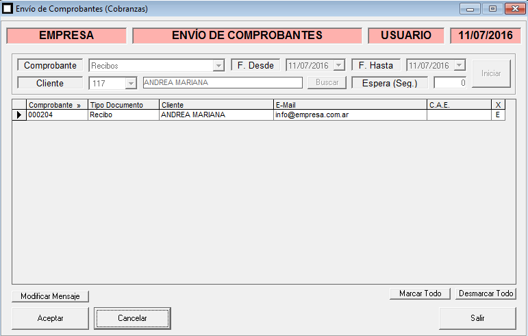 ERP Naitiva - Envio de Recibos